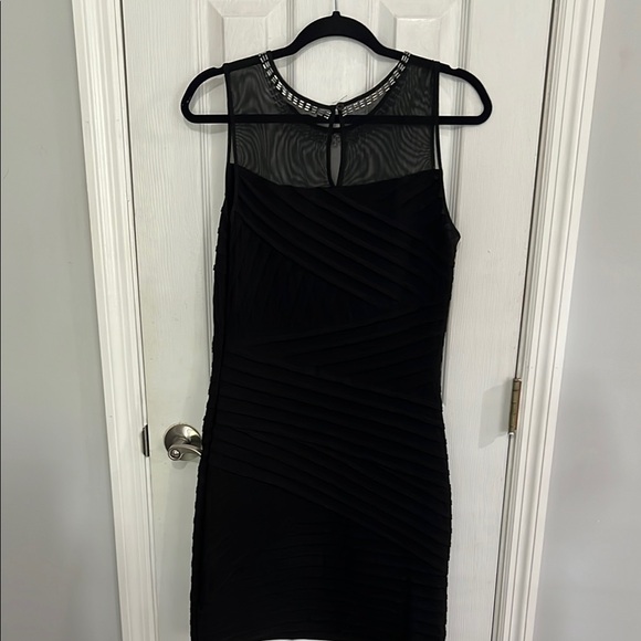 Calvin Klein Black Sleeveless Bodycon Mini Dress - Picture 2 of 8